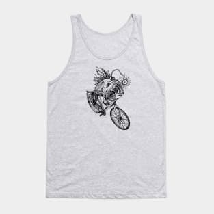 SEEMBO Anglerfish Cycling Bicycle Bicycling Cyclist Biking Tank Top